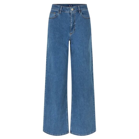 595. BAUM UND PFERDGARTEN Nicette Jeans Wide Leg Denim $159 NWT Sz 36 - Picture 1 of 6